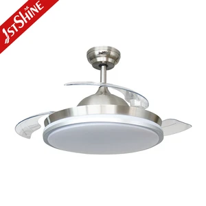 1stshine 42 Inch Ac Motor 3 Speed Remote Control Modern Retractable Ceiling Fan Light