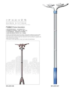 Low Price Waterproof IP66 Octagonal Steel LED Street Lights and Poles with 200 km/h Wind Resistance & 5-Year Warranty