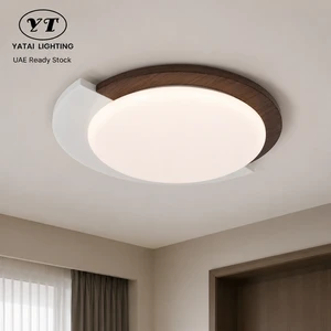Modern Indoor Acrylic Iron Ceiling Light 36W Round Surface Mount Remote Dimmable Tri Color For Bedroom Living Room