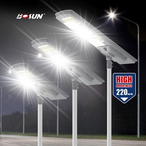 80W 100W 120W IP65 Solar LED Street Light Outdoor Waterproof Long Life-span All In One Solar Power Street Lights