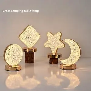 Hot Selling Rechargeable Acrylic Lampshade Decorative Desk Lamp Bedroom Bedside Dimming Small Night Light