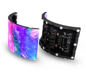 Flexible Indoor Curved LED Screen Wall High-Definition Soft LED Panel for Retail Store Advertising Subway Use