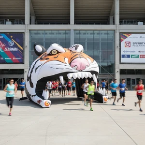 Advertising Inflatable Football Sports Entrance Tunnel Inflatable Mascot Tunnel Tent Custom Inflatable Football Tunnel For Event