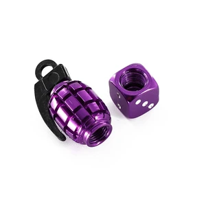 Personality Grenade Car Valve Cover Design Fashion Car Accessories Car Valve Cap