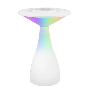 RGB Ambient LED Table Lamp with Touch Control Solar/DC Powered Color Changeable for Bedroom Use