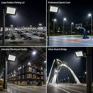 IP66 Outdoor LED Floodlight with CE Certification 30W to 300W 110V/220V Aluminum Lamp Body Spotlight Flood Light