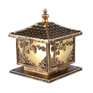 Classical Pillar Gate Light Outdoor Waterproof Garden Park square Post Top Lamps