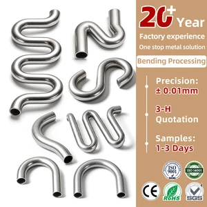 Metal Bending Service Custom Metalen Stansdelen Copper Hollow Tube Bending Service Aluminum Stainless Steel Pipe Bending Service