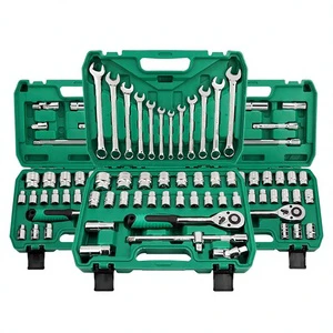 Auto Repair Tool Set 10.13.21.32.37-Piece Socket Wrench Set Chromium-Vanadium Steel Auto Maintenance Tools Plastic Case Full Set