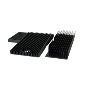 Customized Black Anodized Fin Aluminum Extrusion Heat Sink Computer Radiator