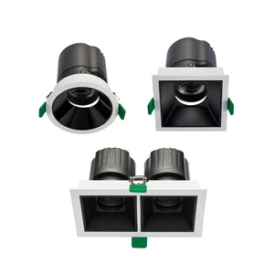 New Trend ETL CE RCM Listed LED Downlight Recessed 8W 15W 25W Ceiling Light Aluminium Square CRI90 High-end Villa Hotel