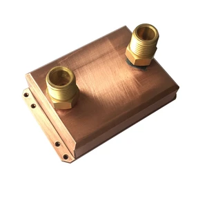 High Fin Density Aluminum Skived Fin Fan Copper Machining Heat Sink for CPU Water Cooling Block