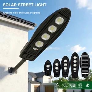 OEM ODM Product ABS IP65 Outdoor Solar-Powered All in One Solar Street Lamp Street Light With Solar Panel
