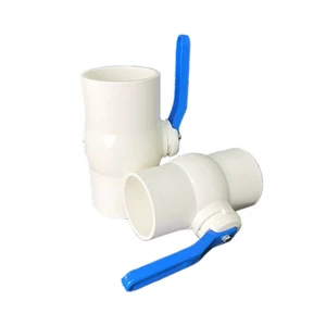 High Quality PVC/CPVC Plastic Valves Fittings Water Supply Compact Ball Valve Manual OEM NPT Connection for Irrigation 1/2in 4in