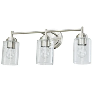 3 Lights Vanity Light Bubble Glass Bathroom Mirror Light Home Hotel Wall Lamp