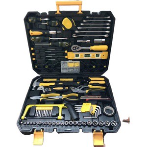 198pcs New Model Hand Tools Woodworking Complete Mechanic Tool Box Set Pliers Spanner Set in Tool Box