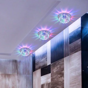 LED Flushbonading Light Indoor Light for Living Room bar Hotel Crystal Acrylic Ceiling Lamp