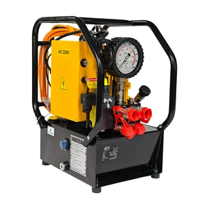 Lightweight 700bar Electric Hydraulic Wrench Pump With Dual Output One Pump Driven Two Wrenches For Bolting Operations