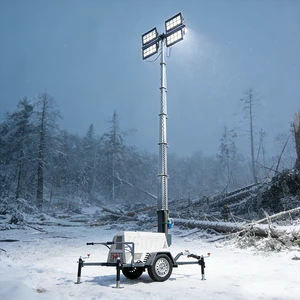 High Performance Easy and Efficient Safety Light Tower Portable Solar Tower Lights Portable Light Tower