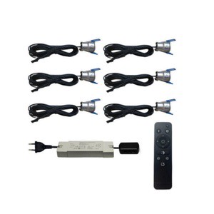 MINI LED Light for Veranda Garden Terrace Roofs Carport and Remote Control 12V DC Waterproof Dimmable Spotlight Sets