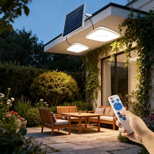 100W Solar Lamp Indoor Solar Ceiling Light with Remote Control Outdoor IP65 Waterproof Garage Garden Lighting Solar Led Light