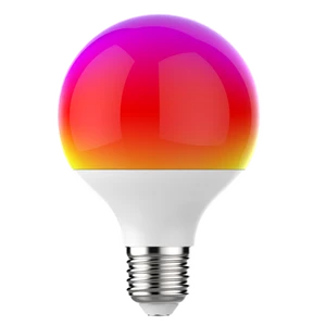 Tuya Smart E27 LED Globe Light Bulb G95 Dimmable RGB LED Bulb Adjustable CCT AC Power for E26 B22 Bases Follow Music Feature