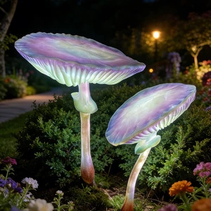 LED IP65 Outdoor Mushroom Lamp Blue Shape Landscape Decoration Lawn Garden Scenic Area Cultural Tourism