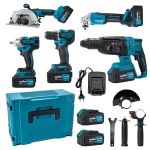 Tool Sets Combo Kit Tools Cordless Electric Power Drills Hand Portable Screwdriver Cordless Drill Machine Power Tools
