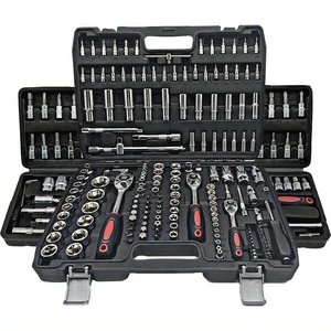 172pcs Auto Repair Mechanic Tool Kit Home Mechanic Tool Kit Car Bike Repair 1/2