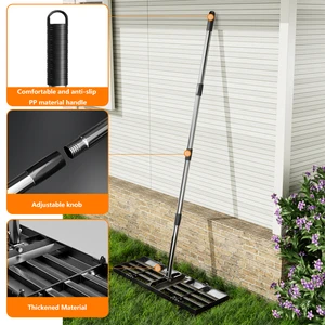 Factory Direct | Landscape Rake, Custom Garden Soil Leveling Tool, Foldable & Easy Storage, Easy Assembly, Lawn Leveling Rake