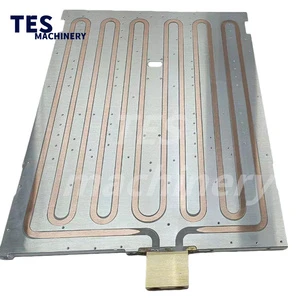 Custom Anodized Copper Pipes Water Cooling Plate Power Supply Battery CNC Machining Liquid Cold Plate For Ev Lithium Battery