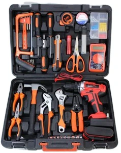 54PCS Power Tool Combo Household Tool Set for Electric Drill Hand Tool Cordless Electric Drill Sets