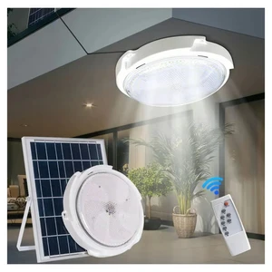 New 100W & 200W Solar Ceiling Light Waterproof Outdoor Garden Light with Remote Control for Home & Yard Bedroom Application