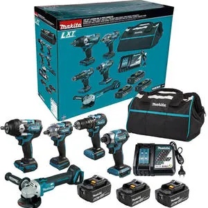 Makita 18V 5Ah Lithium Battery 9-in-1 Cordless Power Tool Set Compact Woodworking Multi-Function Combo Kit