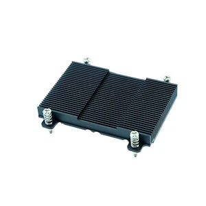 Ultra Thin Black Anodized Aluminum Extrusion Heatsink with Heat Pipe Custom Heat Sink for Mini PC Motherboard
