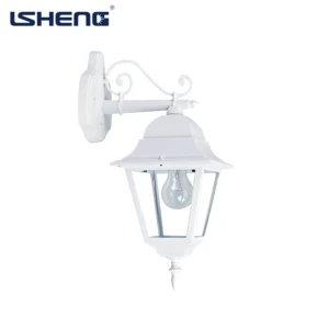 Classical Style Outdoor Garden Wall Light Aluminum IP44 Waterproof Lantern LED Glass Porch Door Landscape Remote Control