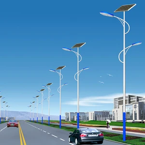 High Brightness Outdoor LED Solar Street Light Pole Solar Lamp Post with Factory Price