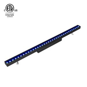 ETL CETL CE Listed AC120V 72W 50W 36W 32W DMX512&Wireless Control Best RGB RGBW IP67 Linear Led Wall Washer Light