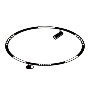 LED Circular Magnetic Track Light Lamp 20mm Ring Arc Magnet Rail 48V Spotlight Floodlight Folded Grille living Bed Room Lights