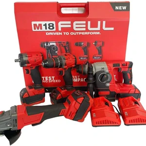 Electric Brushless 4-in-1 Cordless Tool Set for Industrial & DIY Projects-Power Tool Combination in Hard Case OEM Customizable