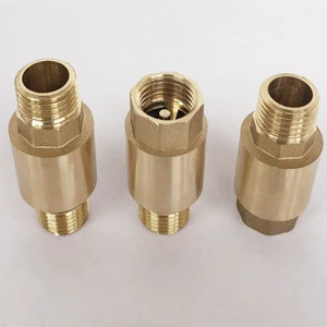 Brass Manual Spring Loaded Check Valve 2 Inch Male Female Thread with Steel Sealing for Water Oil/Gas Systems