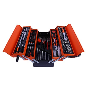 Set of 85pcs Mechanic Ratchet Wrench Combination Tools Hand Tool Kits for Cars Motorcycles and Bicycles Repair