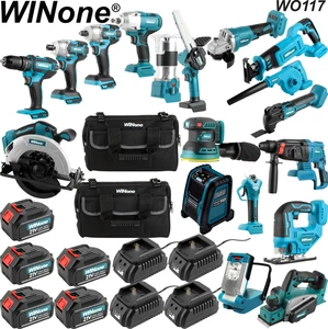 New Original Combo Kit Power Tools Good Quality Impact Drill Wrench Saw Angle Grinder Power Tools Combo Kit Cordless