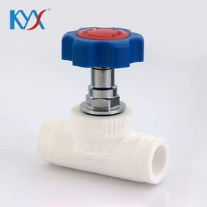Factory High Quality PPR Pipe Stop Globe Valve DN20 Smooth Brass Valve Core Green or White Color