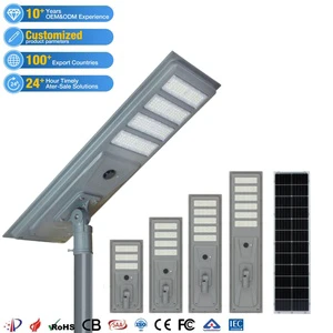 ZY CE ROSH Customized Outdoor Solar Road Lamp Ip65 Waterproof Aluminum 300W 400W 500W 600W SMD All In One Led Solar Street Light