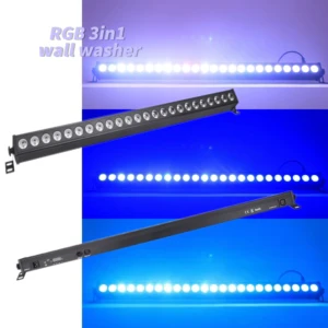 24*3w Led Wall Washer Lights Stage Lighting IP20 RGB Wash Light Bar with DMX Control AutoPlay Sound Indoor Flood 3in1 Spotlight