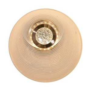 Round Aluminum Acrylic LED Wall Light Modern Bathroom Vanity Lamp with Frosted Cover No Glare Remote Control for Living Room