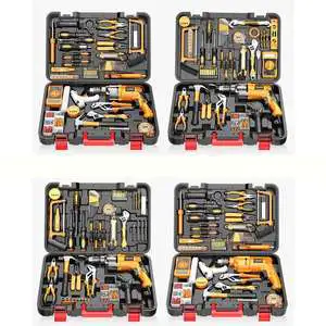 Explosive Electric Cordless Drill Combination Kit with Hard Case-OEM Customizable Chrome Vanadium Steel Tool Set 3-Year Warranty