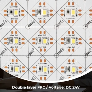 LED Flexible Sheet Light Ultra Thin DC24V SMD2835 High Brightness Panel Backlight CRI90/95 3-Year Warranty for Marble Stone