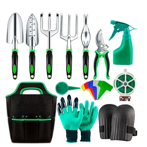 Customizable 13pcs Garden Tool Set New Design Aluminum Alloy Steel Planting Tools with Storage Bag OEM Support